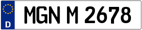 Trailer License Plate